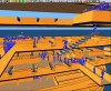 Output from vrEXODUS representation of maritimeEXODUS v3.0 simulation of an evacuation of the HSM Victory in dry dock. Agents evacuate via external staircases and walkways - pic2