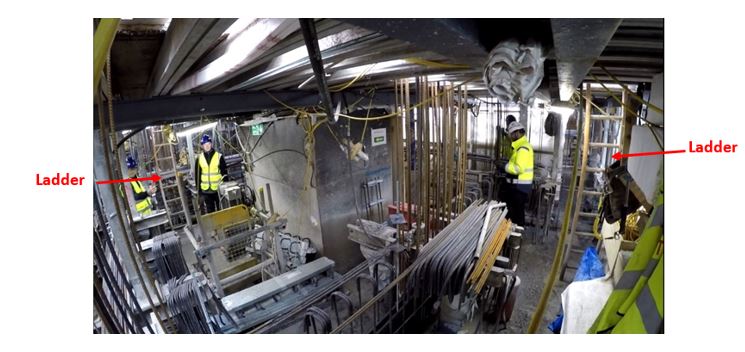 Inside the formworks