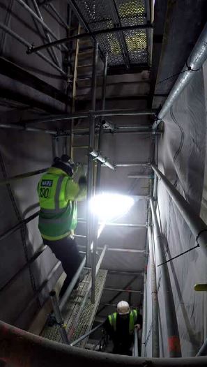 Measurement of ladder ascent/descent speeds