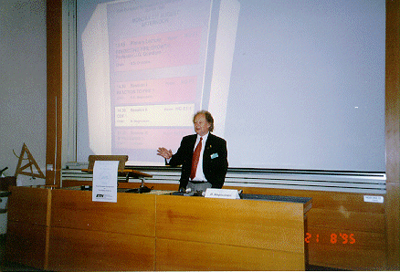 Prof Magnussen at the Podium